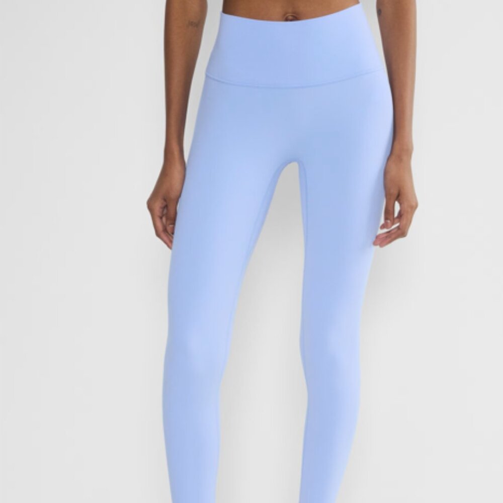 TNA TNAction/Atmosphere High Waisted Full Length Leggings - XL in Powder Blue